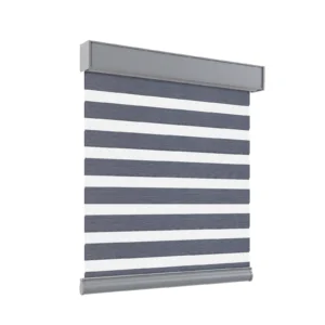 Cordless Double Layer Blackout Blinds zebra Roller Blinds Easy to Install for Hotels