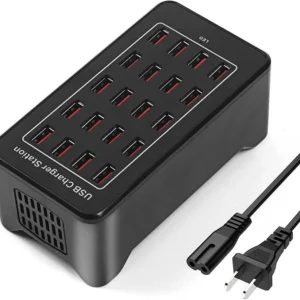 20-Port Smart 100W Charger USB Multi Port Charging Station for Multiple Android Phone Travel Home Office Party Hotel Restaurant