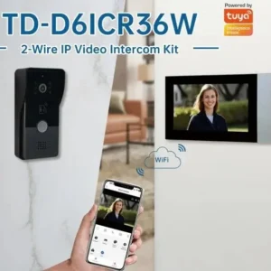 TUYA APP 7-inch WIFI Video Dual Call Intercom Doorbell Villa Building Access Control System