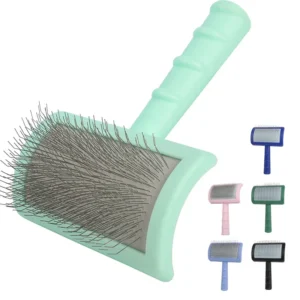 Factory Wholesale Custom Logo Long Pin Pet Hair Brush Cat Dog Grooming Slicker Brush Pack of 20