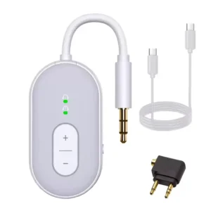 HG Air Fly 2 In 1 Wireless Transmitter Receiver 3.5mm AUX Airplane Bluetooth Audio Adapter support 2 devices Pack of 50
