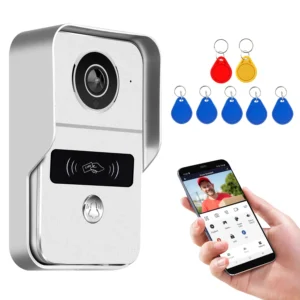 Doorbell Color HD Tuya APP Remote WiFi Visual Bell Intercom System Visual Night Vision Villa Wired Doorbell Camera Smart Home