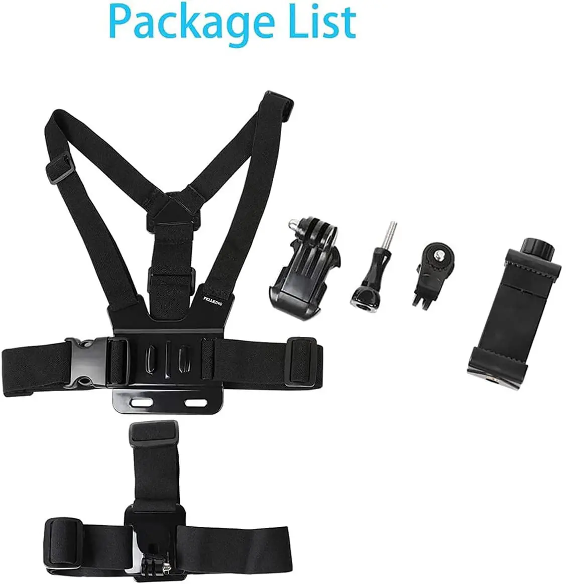 Phone Mobile Phone Chest Strap Harness Mount Head Strap Holder Kit for POV/VLOG Cell Phone Clip for Samsung iphone Camera Go/pro - Image 2