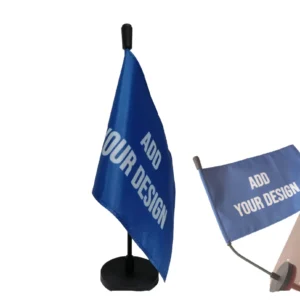 Swil Table Mini Flags Personalized Auto Magnetic Base Flexible Pole Digital Printing Eco-friendly Flying Car Hood Pennant Style Pack of 5