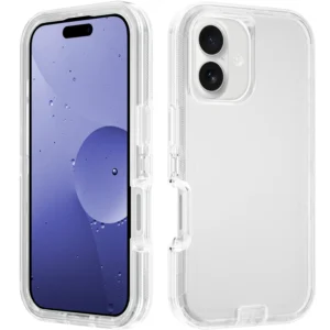 Dual Layer Heavy Duty Armor TPU Case Rugged Shockproof Clear Defense Case for IPhones 17 Pro Max for iPhone 17 air Pack of 50