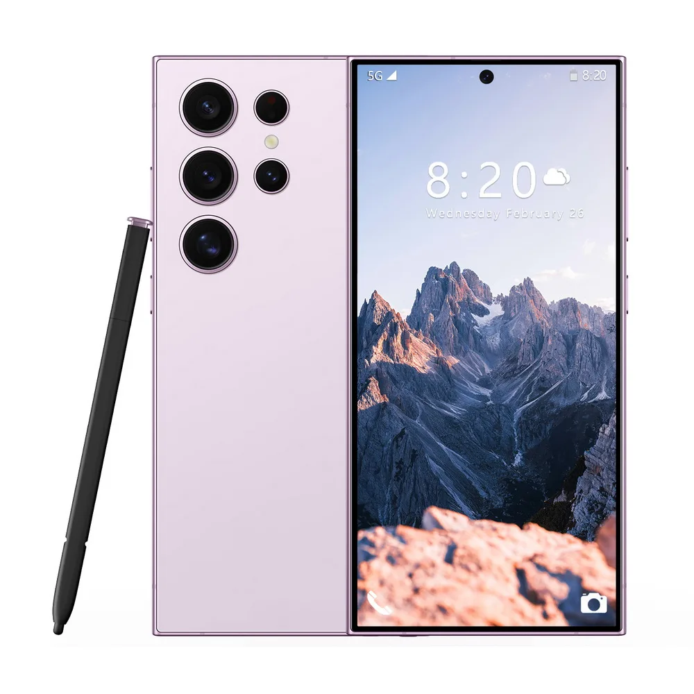 New HD Cheap Price 5G Smart Phone Built-in S Pen Facial Recognition Fingerprints Unlocking Mobile Phone - Image 4