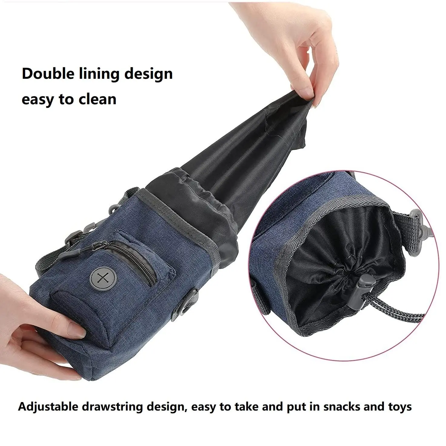 New Design Multi-Functional Dog Walking Bag - Pet Snack Treat Storage with Waste Bag Holder for Outdoor Training - Image 4