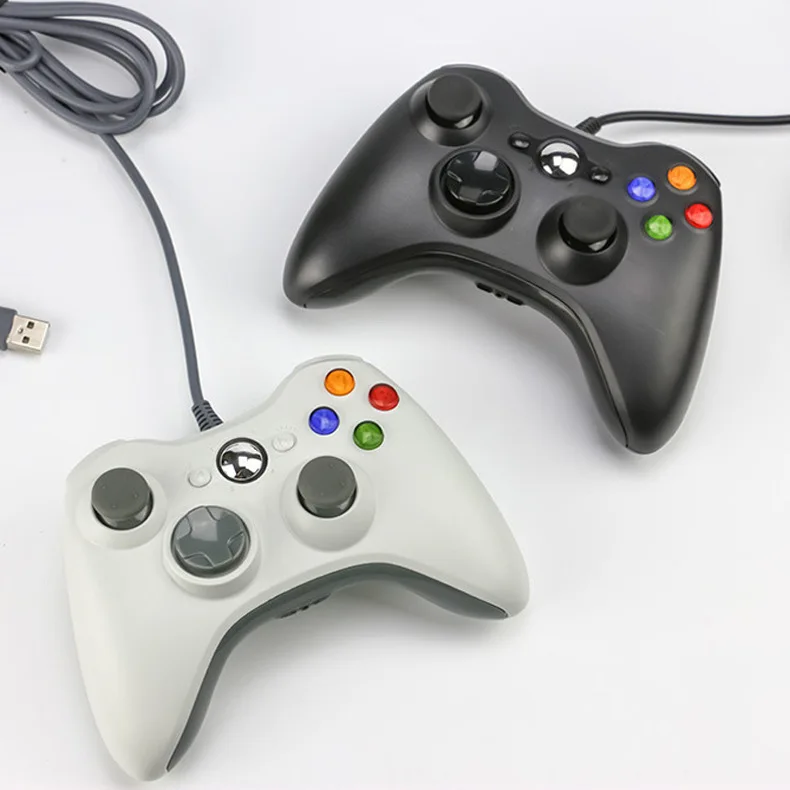 For Xbox 360 Controller for PC USB Wired Vibration Gaming Gamepad Pack of 10 - Image 2