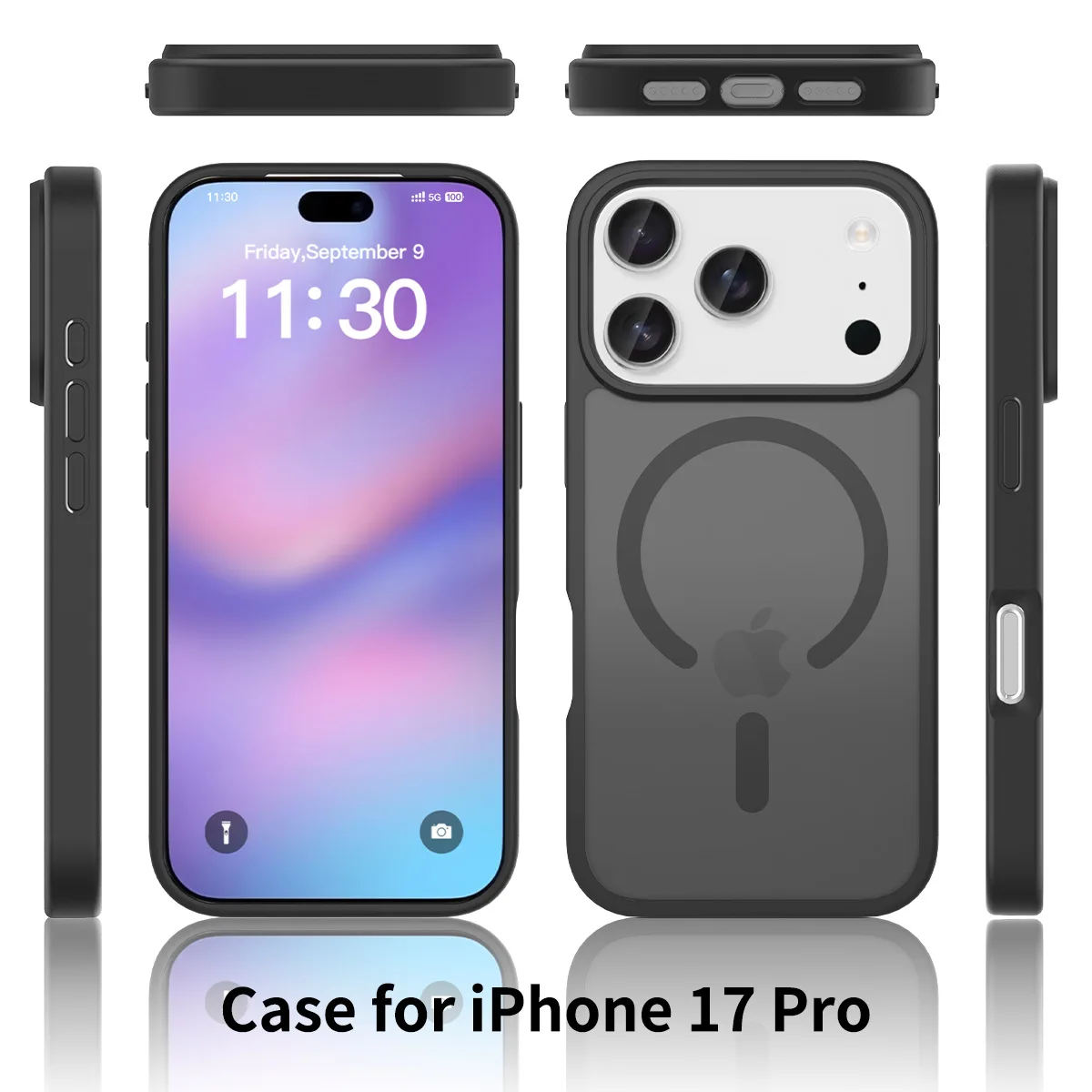 TPU+PC Business Design Full Body 360 Protection Shockproof Magnetic Case /16/15/14/13 Pro Max for iPhone 17 Pack of 10 - Image 3