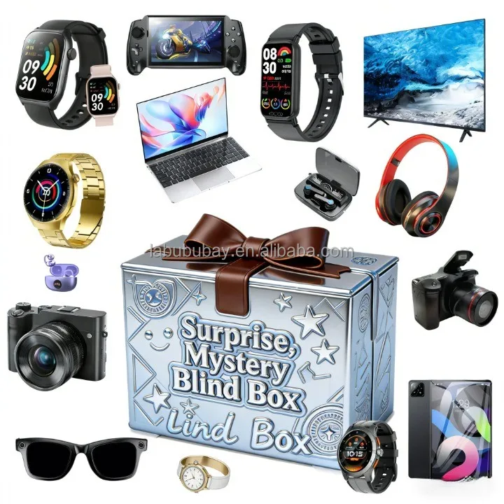 New Digital Mystery Box Blind Box Surprise 100% Valuable Good Feedback 5 Electronic Gadgets With Smart Watch - Image 3