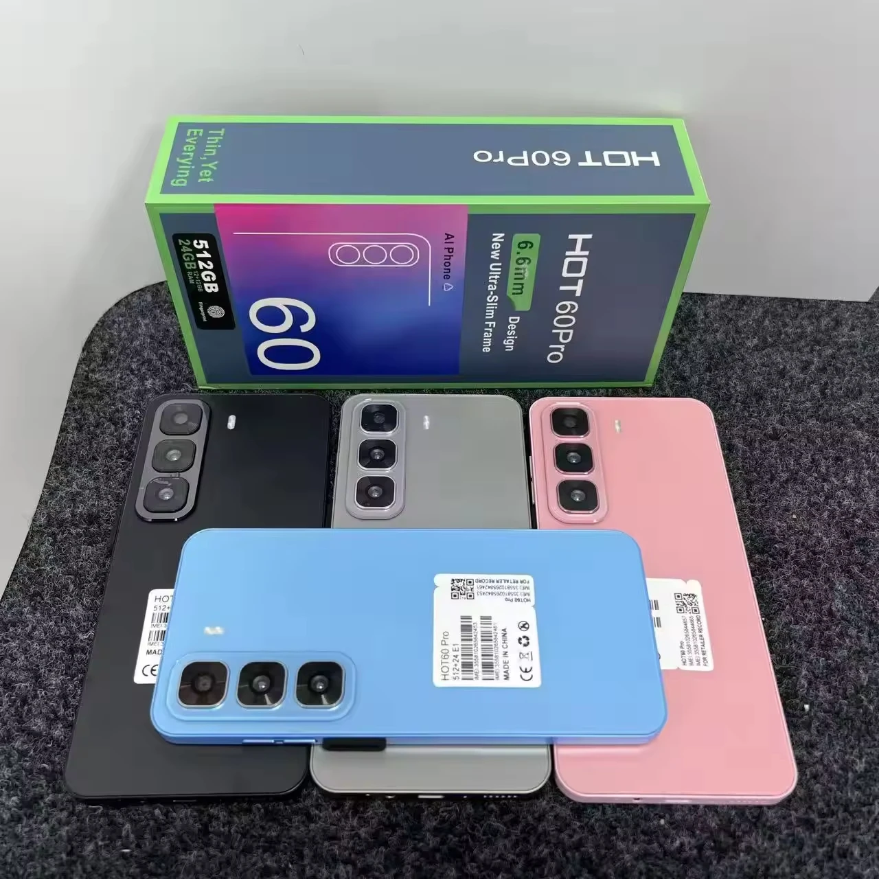 HOT60 PRO 3G 4G 5G Smartphone 6.6- Inch 24GB+512GB HD Deca Core Android 15 OS Global Version LTE Mobile Phones - Image 2