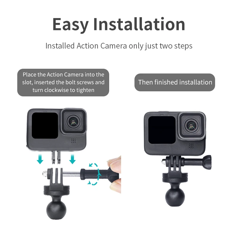 360-Degree Rotation 1inch Ball Head with 6/9/17cm Arm Car Window Windshield Suction Cup Mount for Action Camera for Go Pro DJI - Image 4