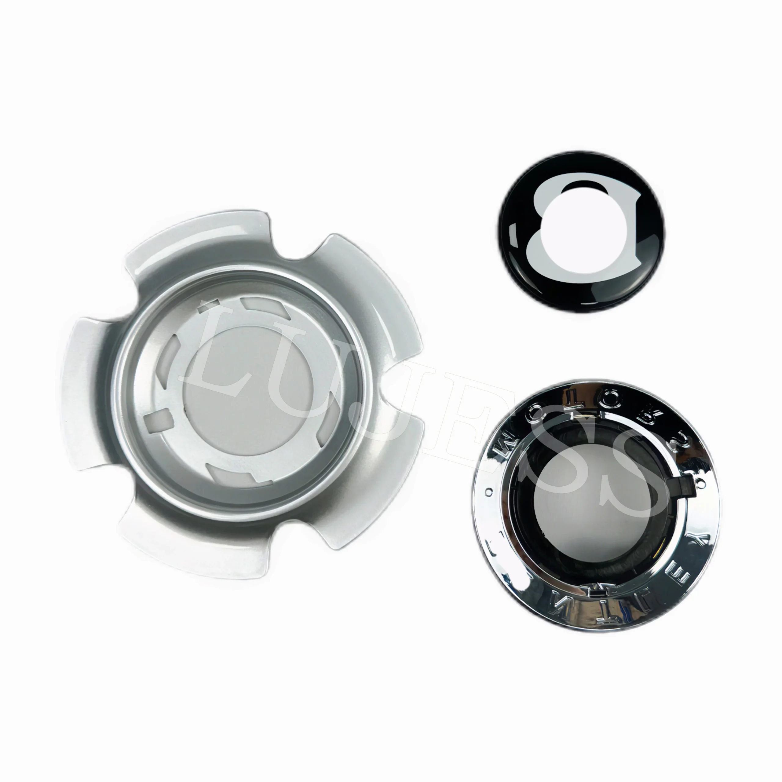 Car Wheels Propeller Cap Center Hub Cover Black Wheel Center Caps for Bentley Flying Spur Continental GT 3W0601165 3W0601171N Pack of 10 - Image 3