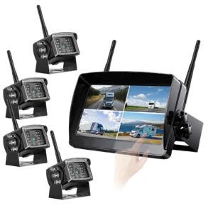 Digital Wireless 7 Inch Touch Screen Loop Recording Video DVR Monitor Heavy Duty Backup Cameras Night Vision Waterproof for Rvs