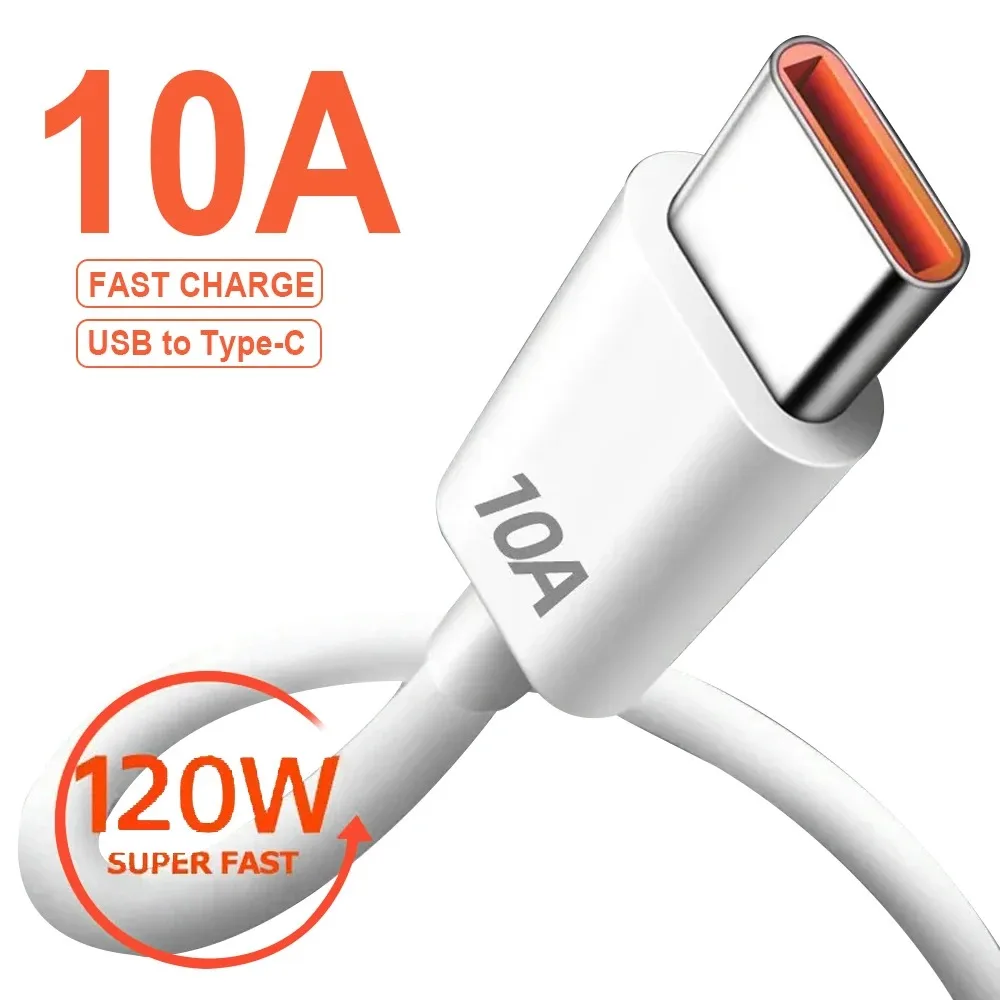 USB Type C Cable 120W 10A Fast Charging Right-Angle Connectors Compatible iPhone 60W Power Pack of 10