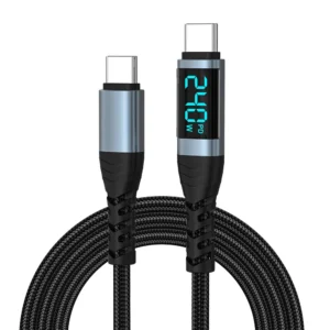 New Trending USB C Fast Charging Mobile LED Screen PD Cable With Digital Display Data Cables for Mobile Tablet Android Laptop