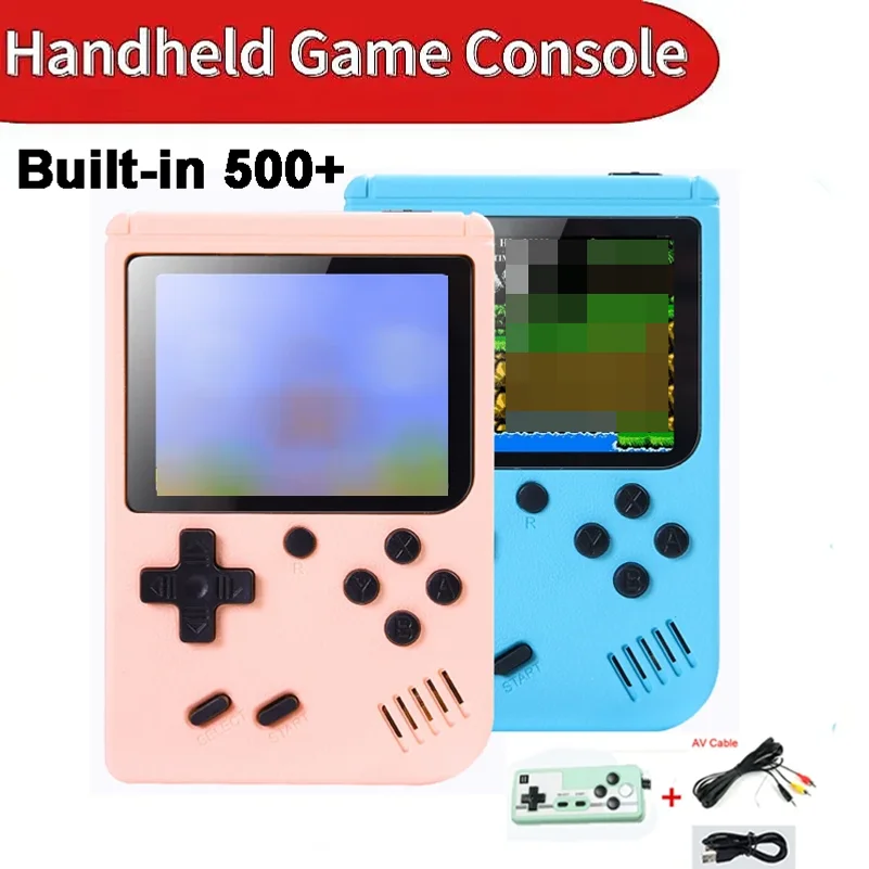 Retro Portable Mini Handheld Video Game Console 8 Bit 2.4 Inch Color LCD Kids Color Game Player Built in 500 Games Gameboy