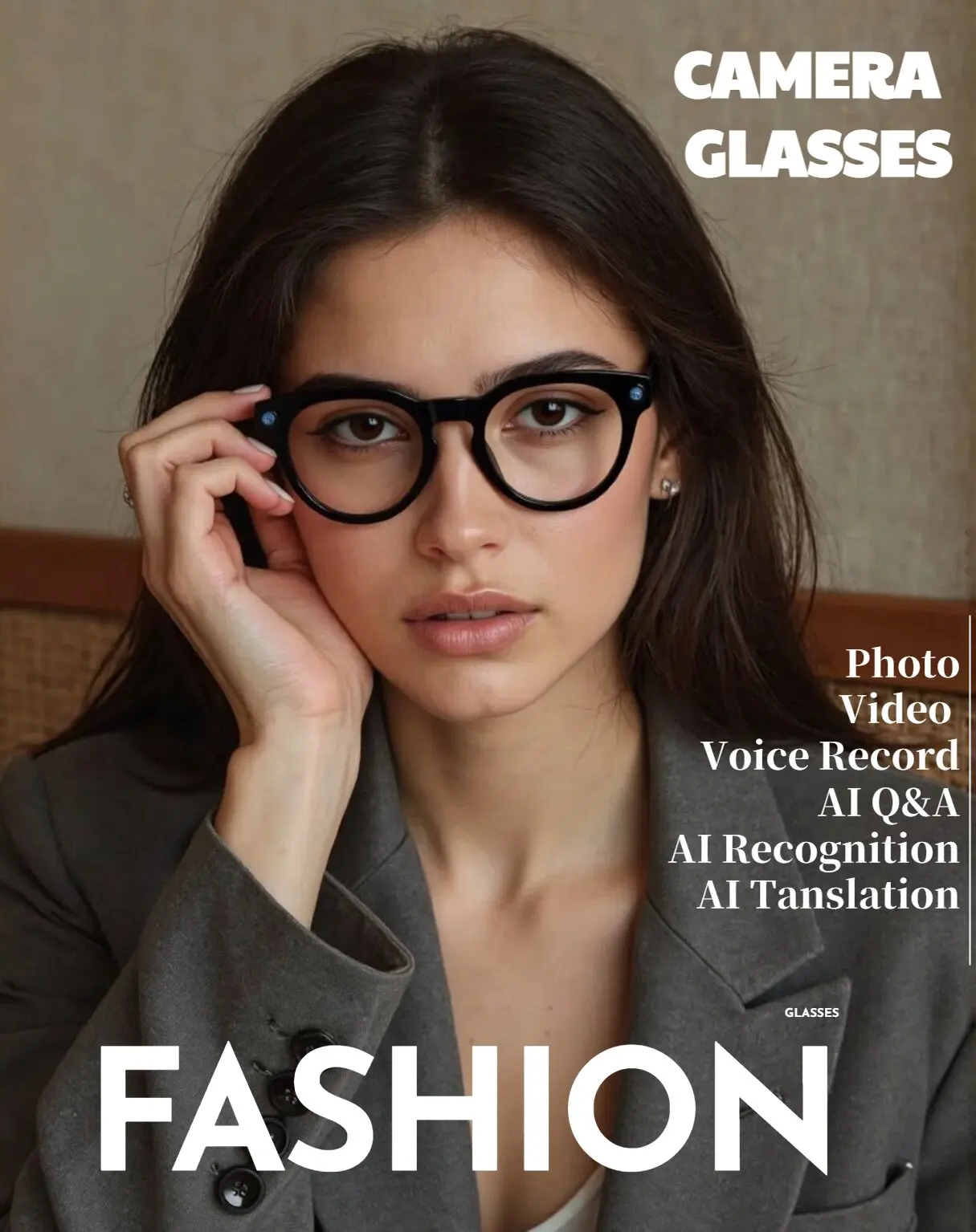 Multi-Functional Wearable Camera Glasses 8MP HD Recording 10-Hour Music Playback 6-Axis Professional Stabilization Real-time - Image 3