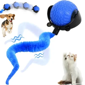 Dropshipping Rechargeable Automatic Smart Cat Toy 360 Rotating Self Rolling USB Interactive Play Automatic Rolling Pet Ball Pack of 2
