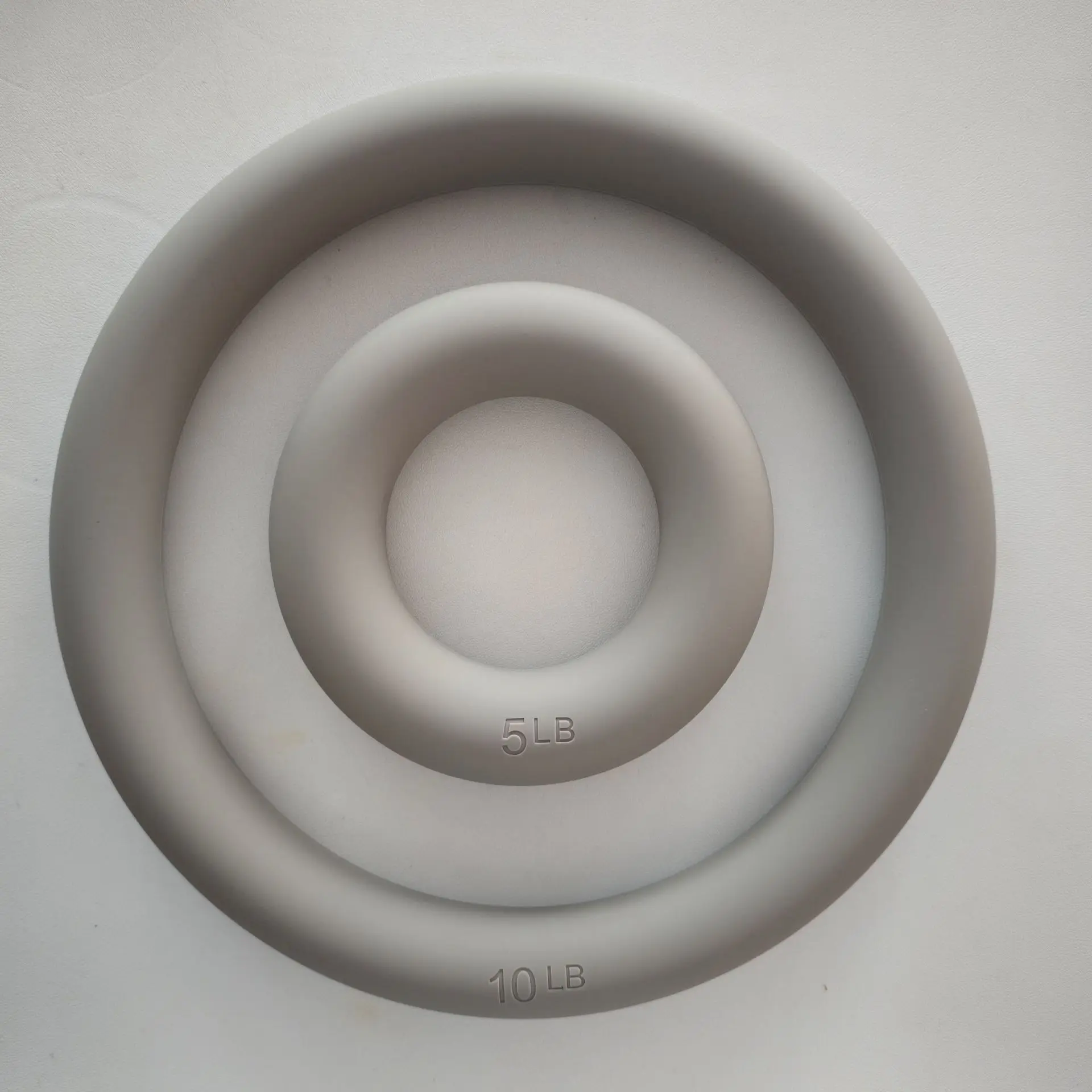 Pilates Silicone Iron Core Weighted Rings 5-10 Lbs Anti-Slip Portable Durable Eco-Friendly Yoga & Pilates Fitness Equipment Pack of 2 - Image 2