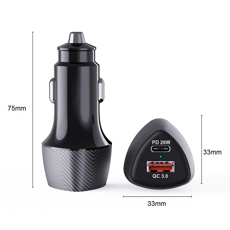 Fully Compatible All Phones Cigarette Lighter Mobile Phone Car Charger 52.5W Mobile Phone Fast Flash Charging Adapter Wholesale Pack of 10 - Image 4
