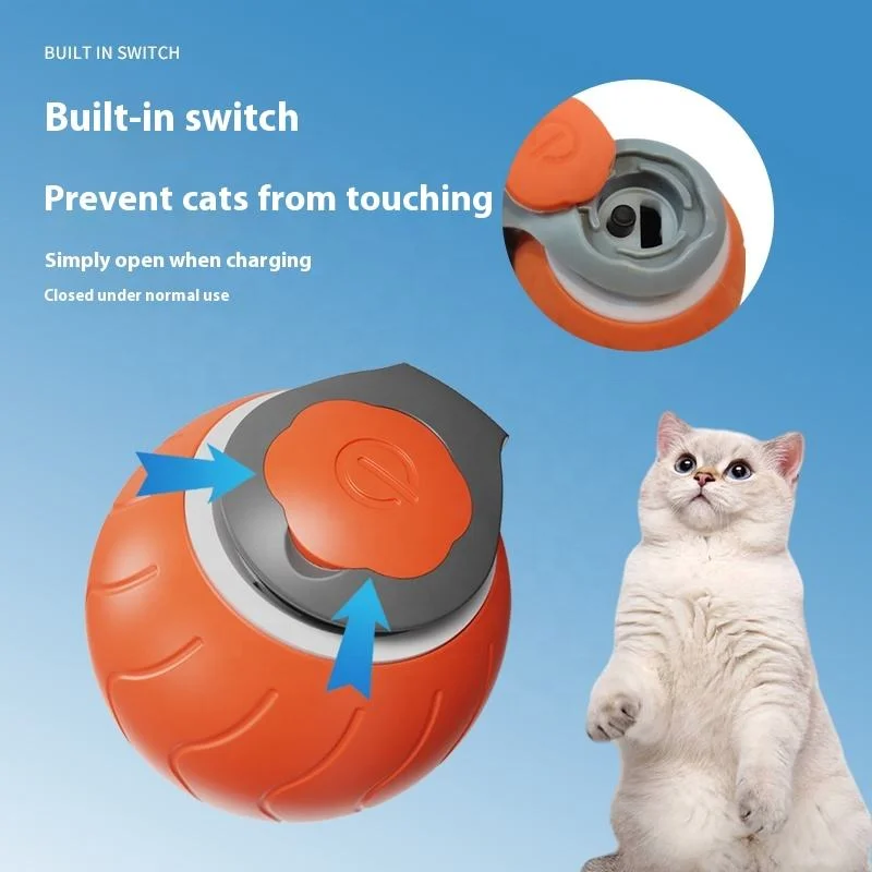 Wholesale Intelligent Cat Teasing Ball Smart Interactive Cat Toy Automatic Moving Rolling Ball for Indoor Cat Pack of 20 - Image 3