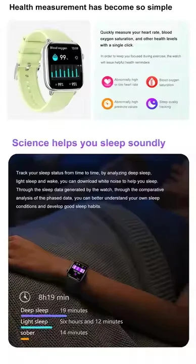 New HD13 Fitness Tracker Smartwatch with Answer Call Women Health Monitoring IP68 Waterproof Smart Watch AMOLED Display Pack of 2 - Image 3