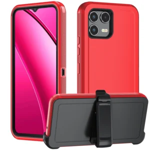 Heavy Duty Holster case for T-Mobile Revvl 8 Pro Rugged Belt Clip Defender case Pack of 10