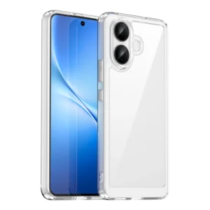 Colorful Transparent Case for vivo V60 Hard Acrylic and Soft TPU Folding for vivo V60 Lite Pack of 10