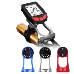 Aluminum IPX7 Waterproof Bicycle Stem Computer Mount for Garmin Bryton GPS GoPro Sports Camera Road Bike MTB Pack of 2
