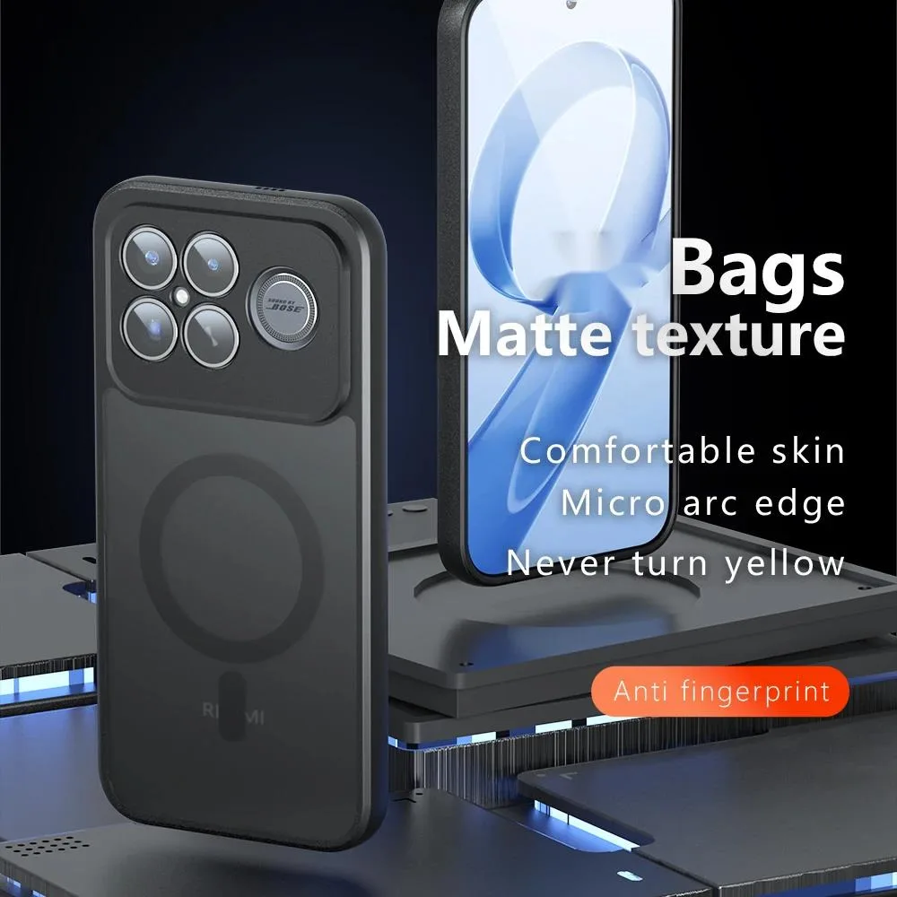 For Mi Poco F8 Ultra Redmi K90 Pro Max Case Hard PC Matte Slim Magnetic Wireless Charging Protective Back Cover for Poco F8 Pro Pack of 10