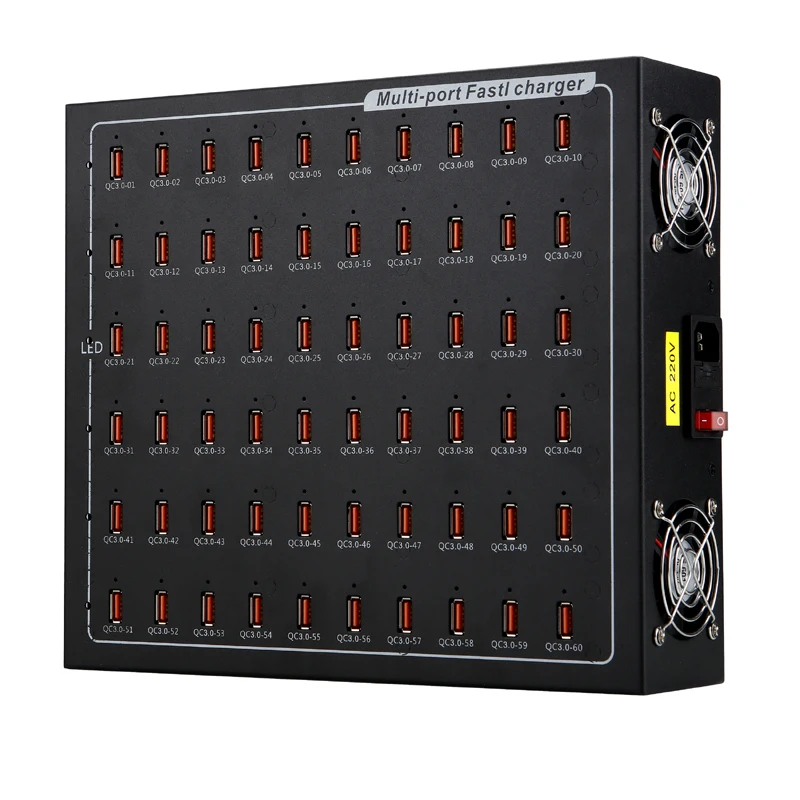 High-Power 60-Port USB Charger PD Fast Charging Multi-Port Station for Live Mobile Phone Charging Multifunctional Charger - Image 4