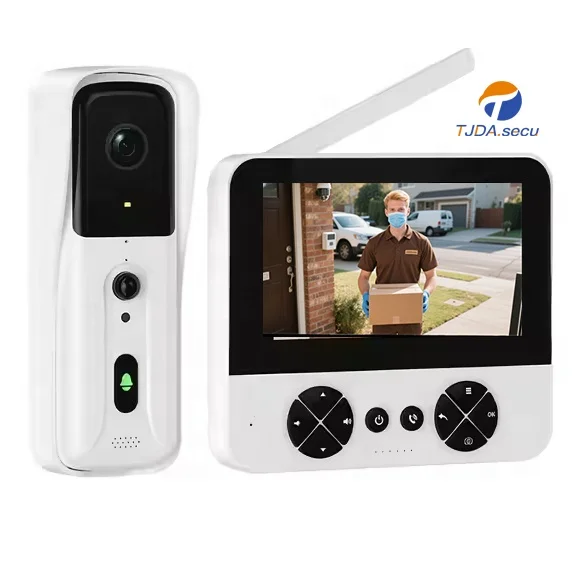4.3-inch 2K IP65 Waterproof Battery-Powered Video Intercom Doorbell with Motion Detection & Easy Installation Pack of 10 - Image 2
