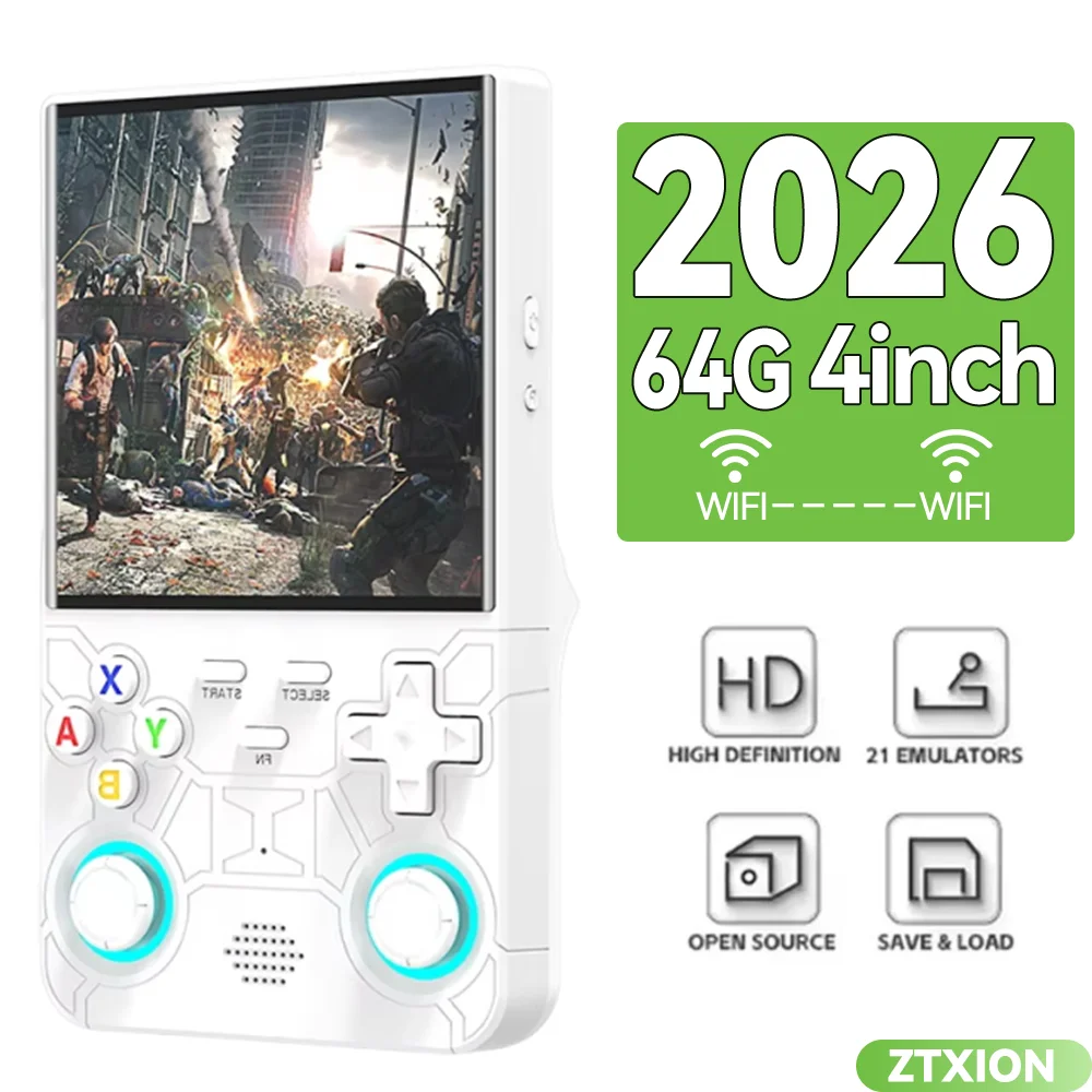 NEW R36Ultra 128GB Retro Handheld Game Console System 40000 Games 4 Inch IPS Screen Portable Pocket Video Player Game Kid Gift - Image 4