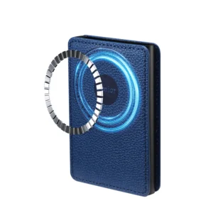 Magnetic Card Holder Litchi PU Leather Card Slots Wallet Mobile Bag for iPhone 17 Pro Pack of 10