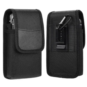 Double Phone Pouch Holster for iPhone Samsung for Motorola for T--Ready Hook Hang Belt Clip Security Cellphone Bag Pack of 10