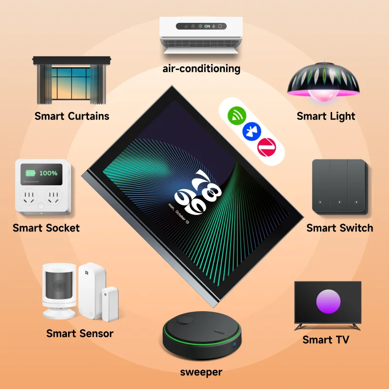 Smart Home Security Access Control System with Tuya ZigBee Gateway Scene & Device Control Video Doorbell&DVD Player Support OEM - Image 2