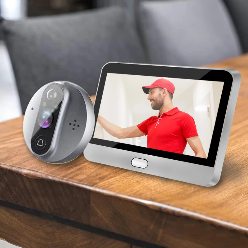 Mini Smart Life App 3MP 140 Wide View Angle 2.4Ghz Wifi Magic Door Peephole Eye Camera Digital Door Viewer Doorbell - Image 3