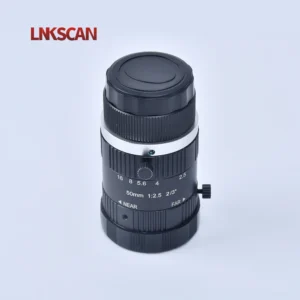 LINKSCAN 50mm F2.5 5MP 2/3" Fixed Focus C-mount FA Full Frame Aluminum Alloy Optical Glass Machine Vision Industrial Camera Lens