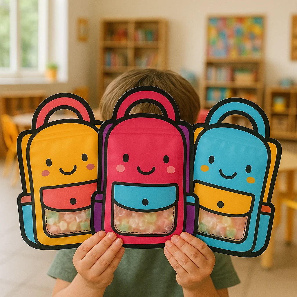 Waterproof Cartoon Candy Bag for Kids Handheld Gift Tote for Snacks Party Festival Kids Cartoon Treat Bag Reusable 18x21cm Stock - Image 3