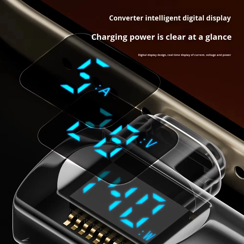 Type-C to USB Adapter PD Chip DC Output Digital Display Converter Mobile Phone Fast Charge OTG USB 40GB PC Pack of 7 - Image 4