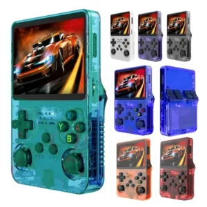 Best Gift Game R36S Retro Mini Game Console 128GB 3.5 Inch RGB Color Screen Game Console Pack of 2