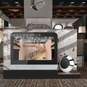 Tuya Two-Way Audio Video Doorphone with IR Night Vision PIR Motion Detection Video Recording Digital Camera Peephole Doorbell Pack of 2