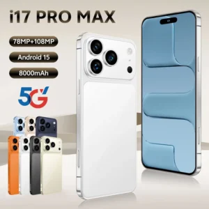 Gray I17 Pro Max Smartphone 16GB+1TB 8000mAh Large Battery 120Hz Refresh Rate 7.3inch Display Best Camera Phone 5g