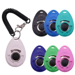 Dropshipping Positive Reinforcement Lightweight Pet Training Clicker Multicolor Portable Adjustable Durable Dog Behavior Trainer Pack of 2