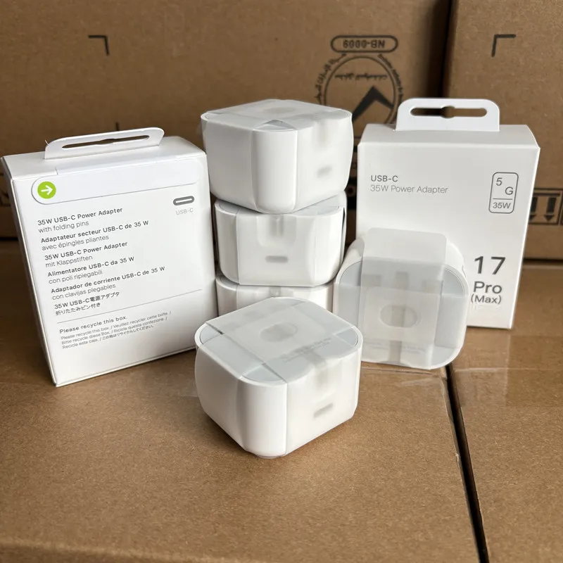 Good Quality 35W PD USB C Charger 20W TYPE C Power Adapters UK US EU Plug Fast Charger 16 15 14 13 12 11 for iPhone 17PRO MAX Pack of 50 - Image 2