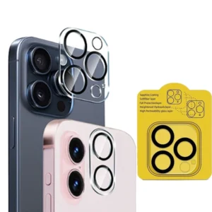 Camera Lens Glass 15 14 13 12 Pro Max Lens Screen Protector Film Protective Glass for iPhone 16 Pro Max Pack of 5