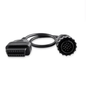 14Pin-16Pin OBD2 Extension Cable for Car Diagnostics & Battery Tester Anti-Tangle High Compatibility 1 Year Warranty