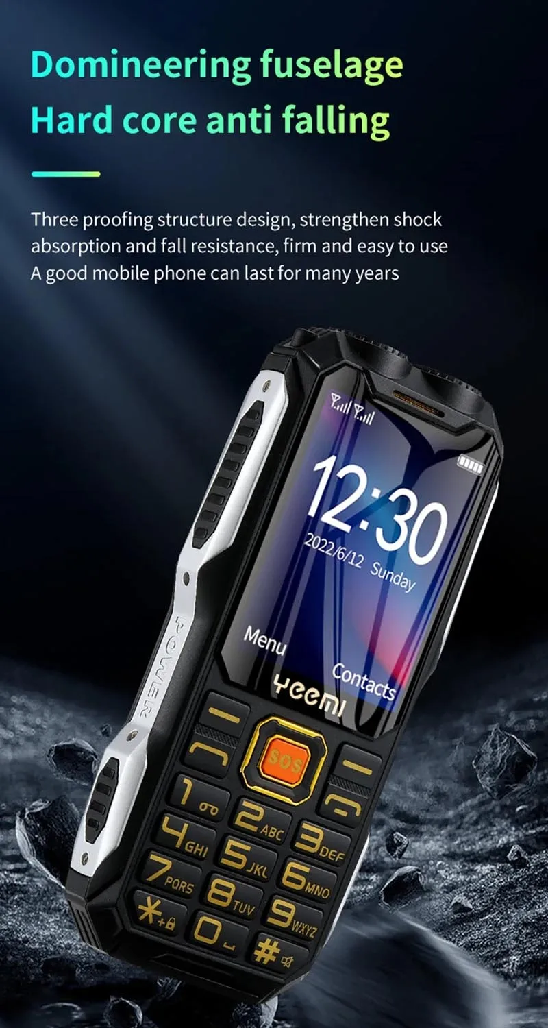 4G Network Q8 Cheap 4g Mobile Phone Large Battery Double Flashlight Dual SIM Big Button Cellphone for Elderly 2.4Inch HD Screen Pack of 5 - Image 4