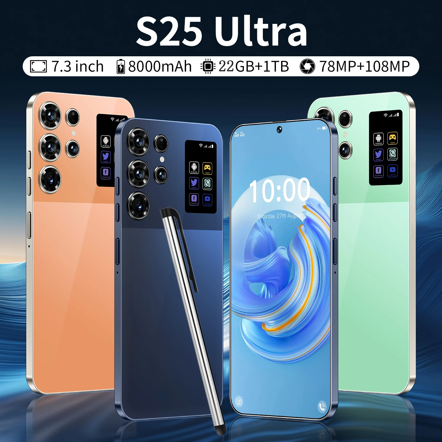 Real High Version S25 Ultra 7.3 Inch Fast Network 22GB+1TB 5G Big Battery Big Screen Unlocked Global Android 15 Mobile Phones - Image 4